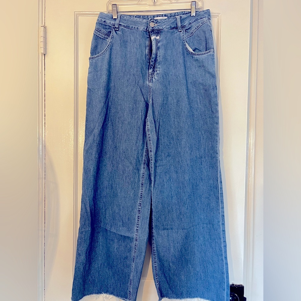 CLOSED Women's Blue Wide-Leg Jeans Size 32